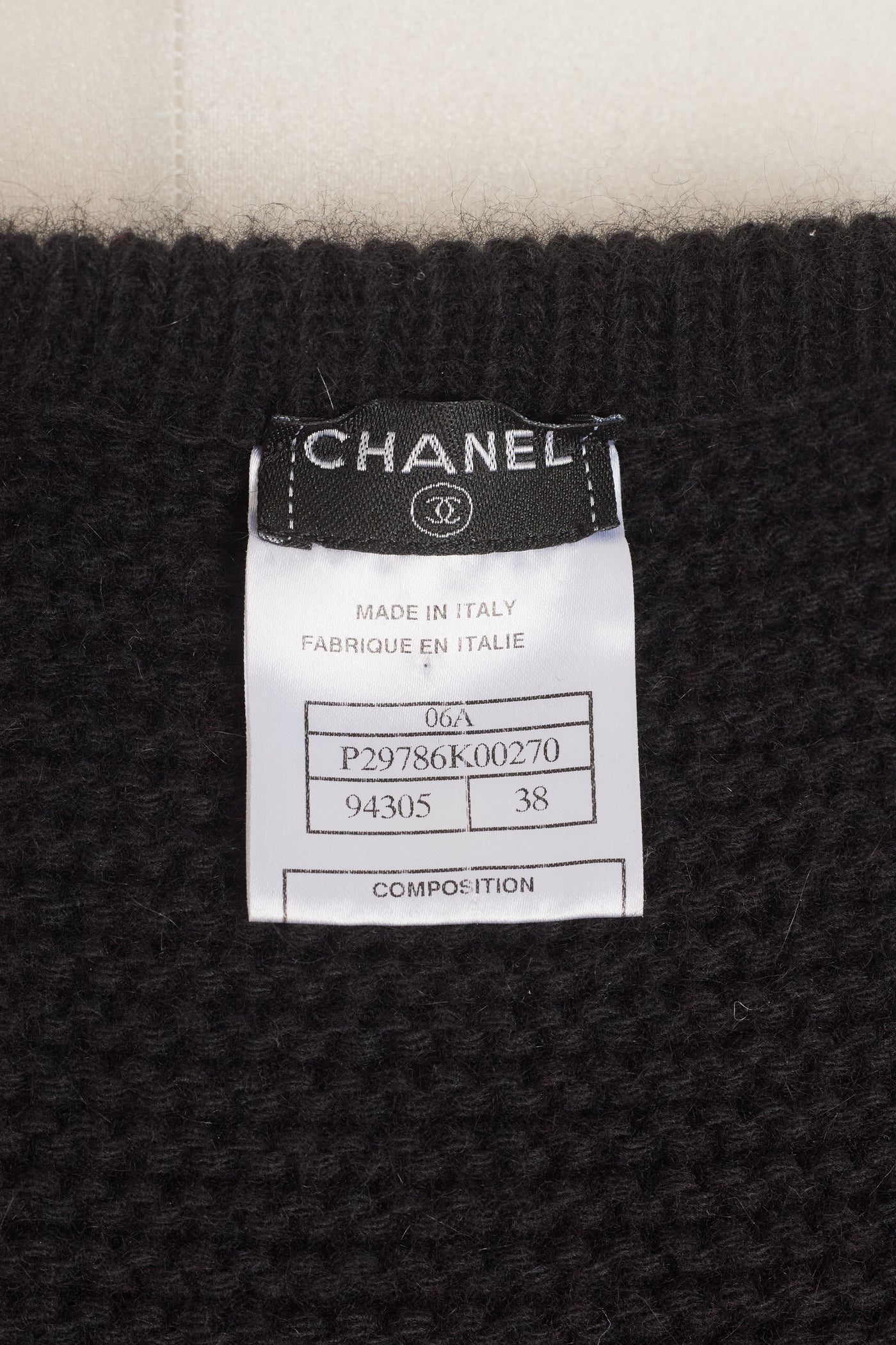 Chanel 2006 FW Runway Black Knit Dress