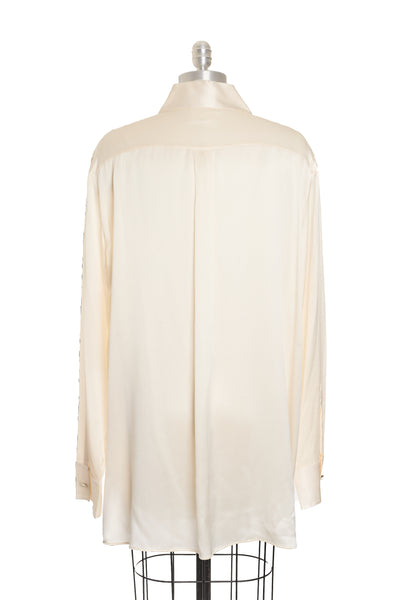 Chanel Cream Silk Blouse