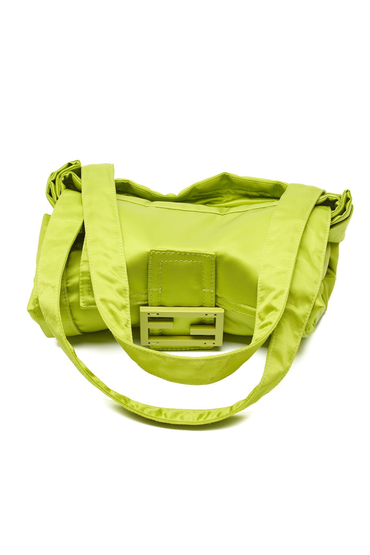 Fendi Green Nylon Convertible Bag