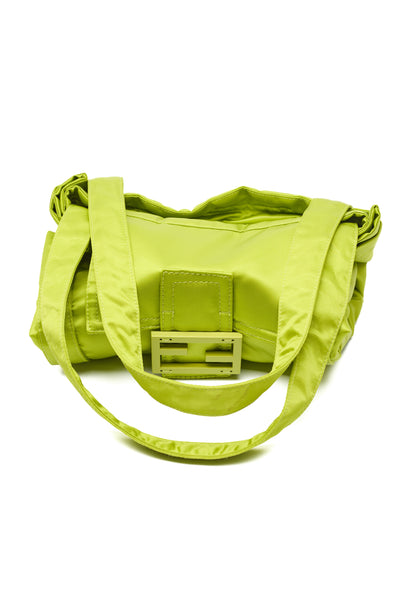 Fendi Green Nylon Convertible Bag