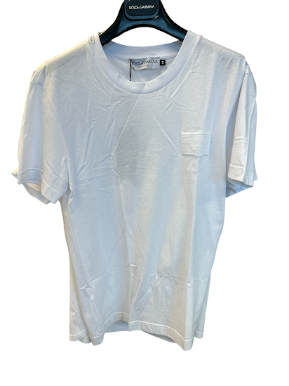 3083a T Shirt White Milano Logo Size: 44