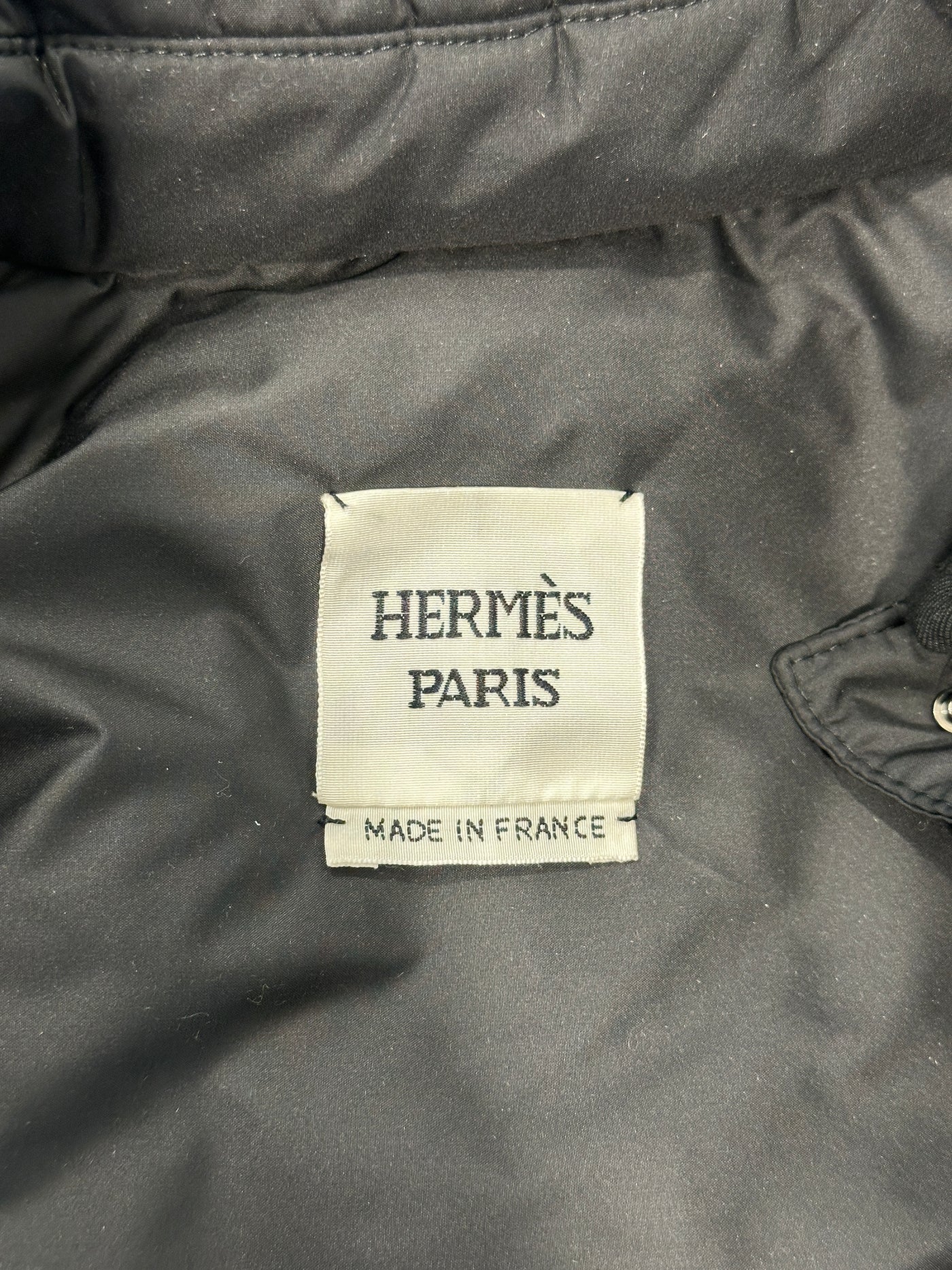 Hermes Black Puffer Jacket