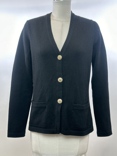 Chanel Black Cashmere Cardigan