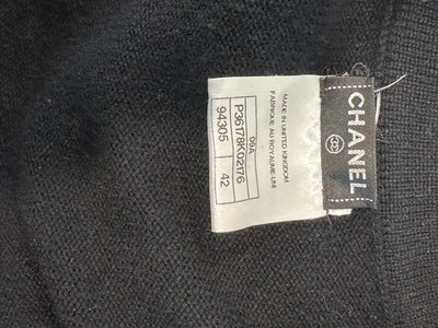 Chanel Black Cashmere Cardigan