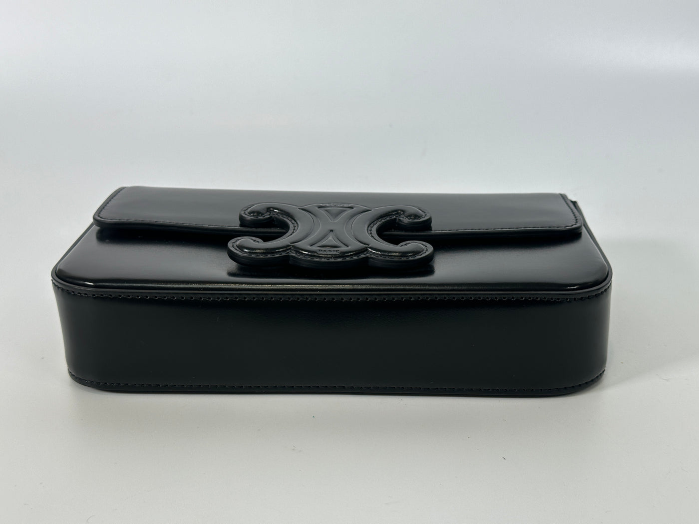 Celine Black Box Triomphe Shoulder Bag