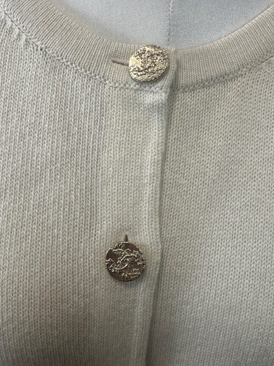 Chanel Cream Cashmere Cardigan