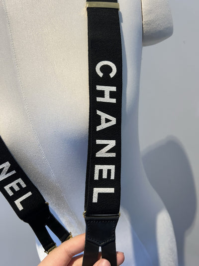 Chanel Vintage Logo Suspenders