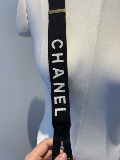 Chanel Vintage Logo Suspenders