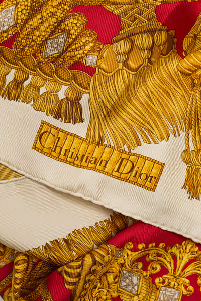Christian Dior Silk Square Scarf