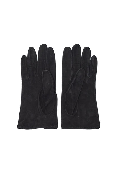 Gucci Horsebit Black Suede Gloves
