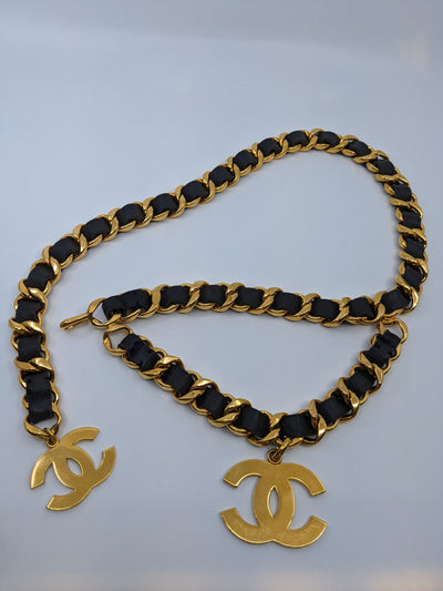 Chanel Vintage Runway Double Chain Belt