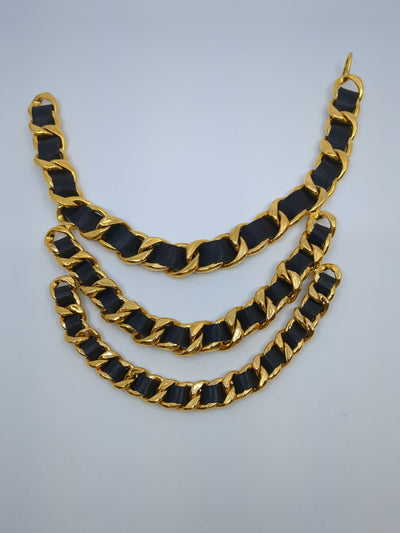 Chanel Vintage Runway Double Chain Belt