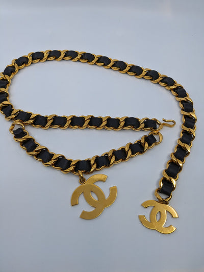 Chanel Vintage Runway Double Chain Belt