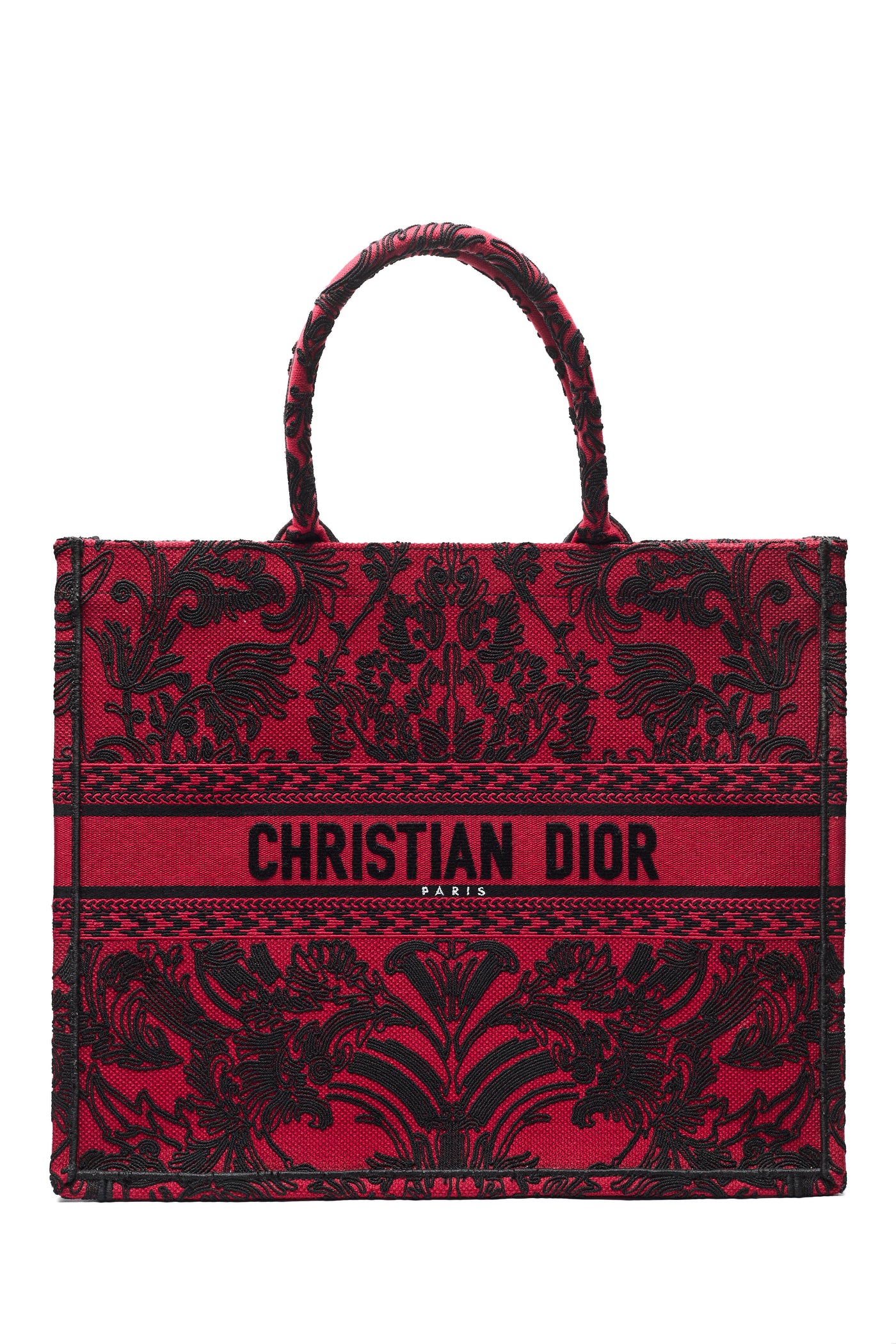 Christian Dior Red Large Book Tote