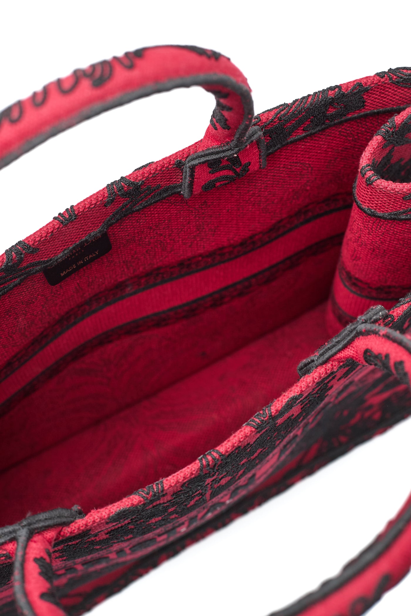 Christian Dior Red Large Book Tote