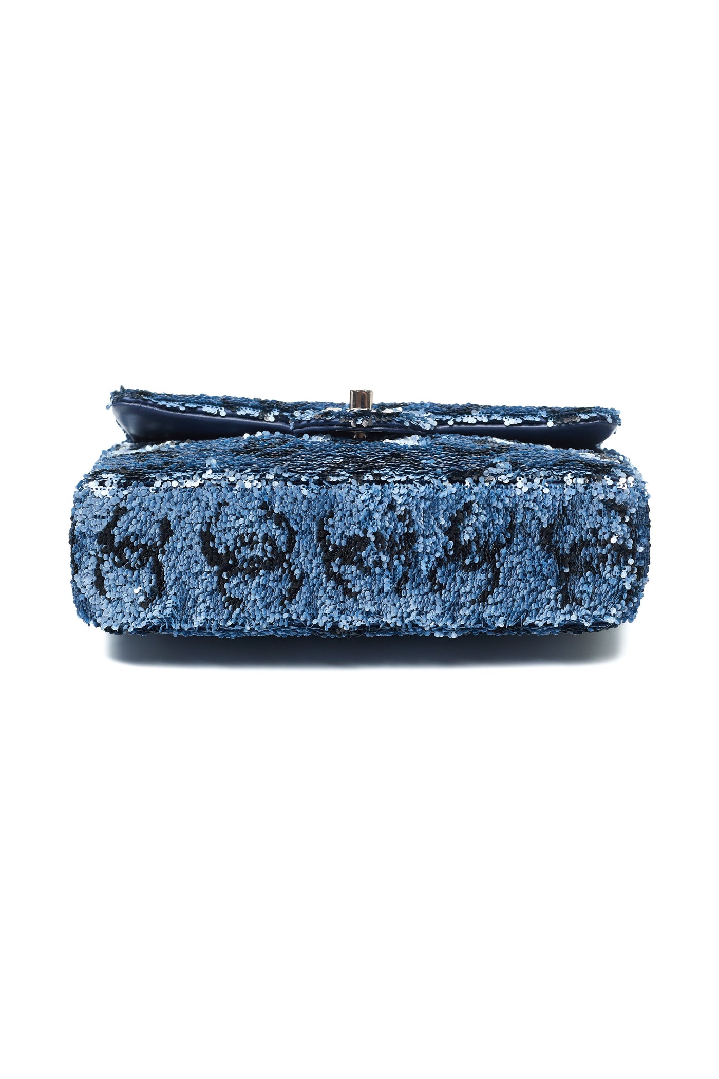 Chanel Blue Sequin CC Flap Bag