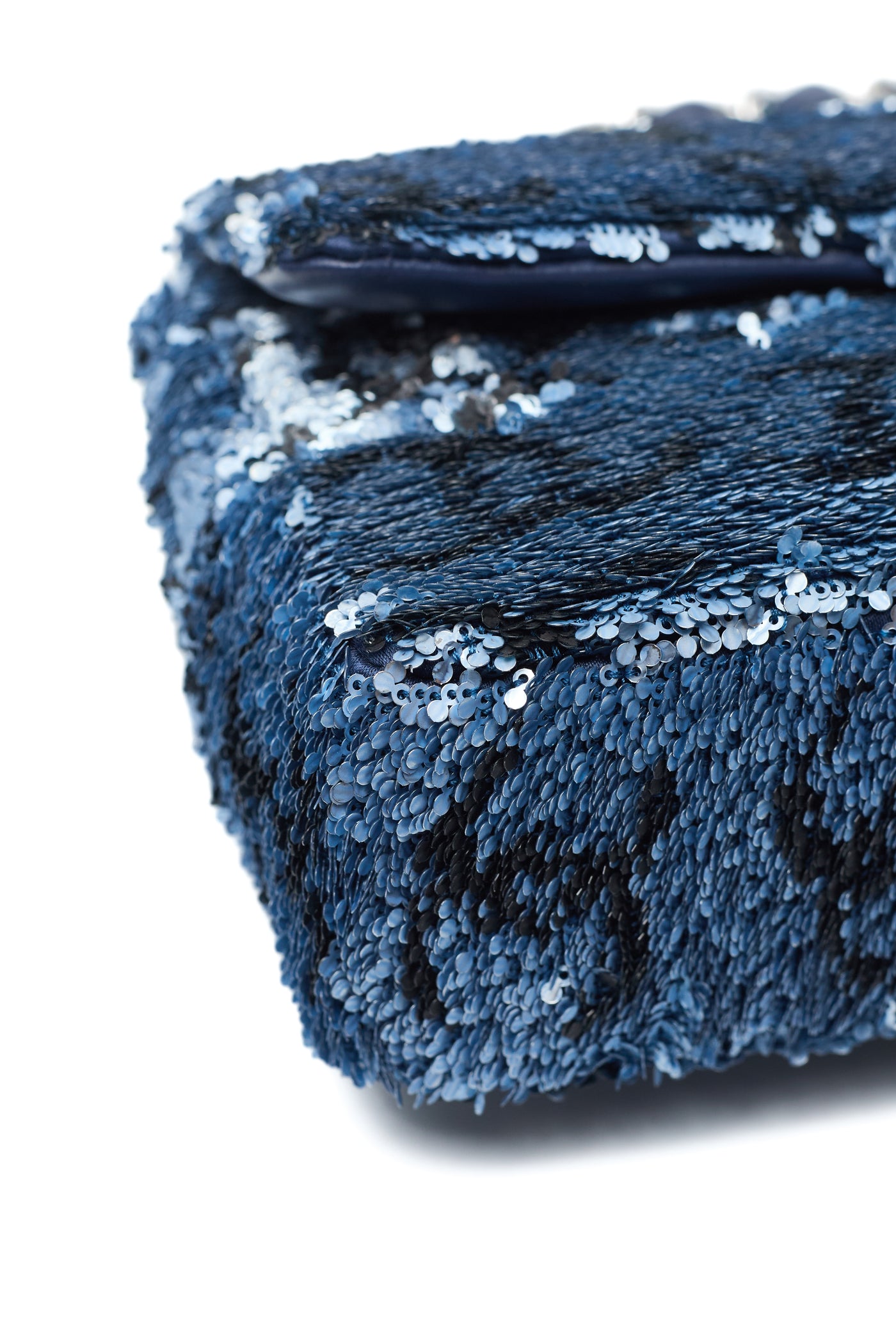 Chanel Blue Sequin CC Flap Bag