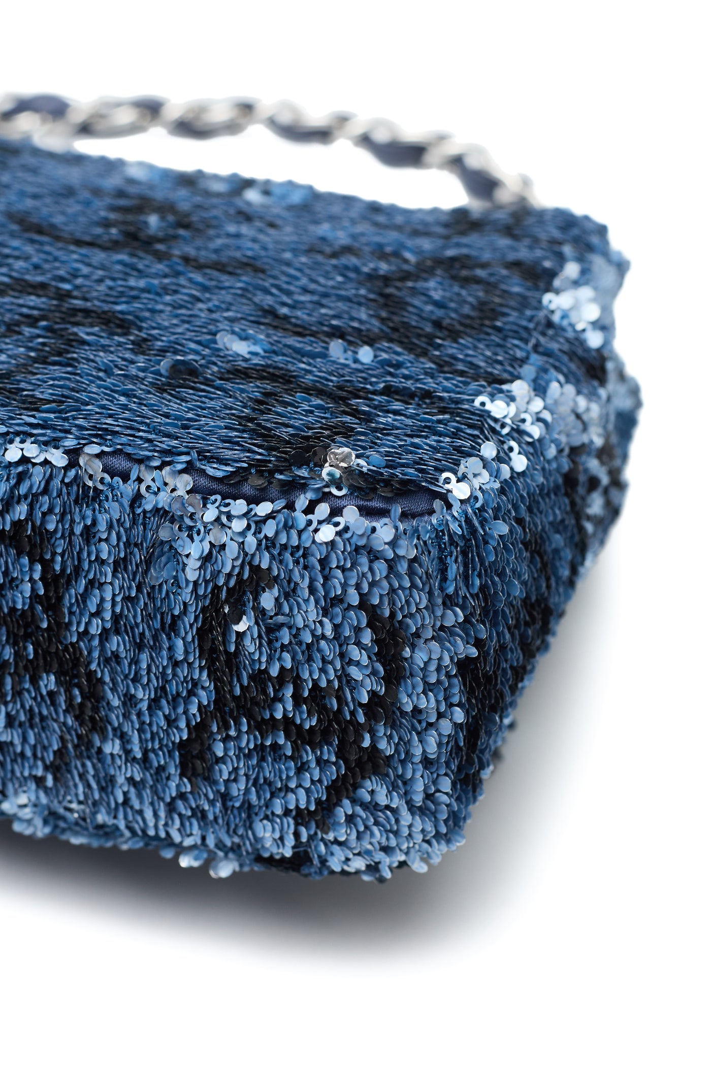 Chanel Blue Sequin CC Flap Bag