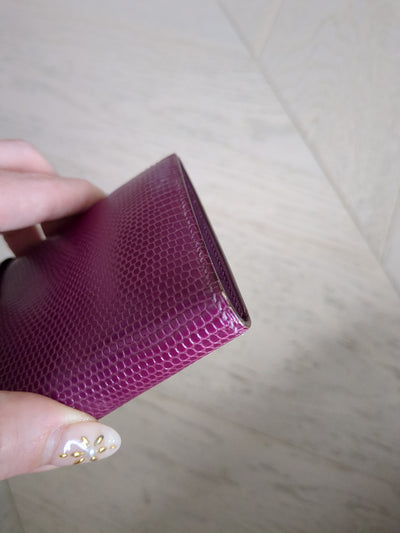 Hermes Bearn Bi-fold Lizard Wallet