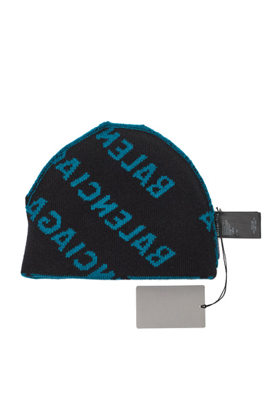 Balenciaga All Over Logo Beanie