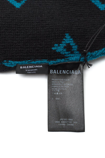 Balenciaga All Over Logo Beanie